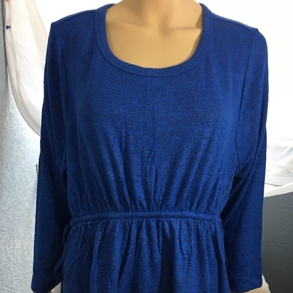 Caslon Nordstrom Blouse Sweater Dk Blue